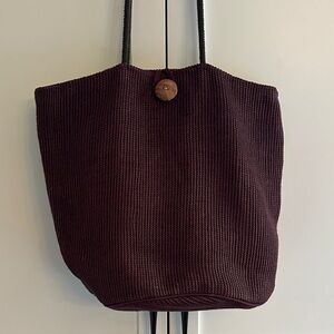 WOVEN JUTE ANS COTTON TOTE -World Market